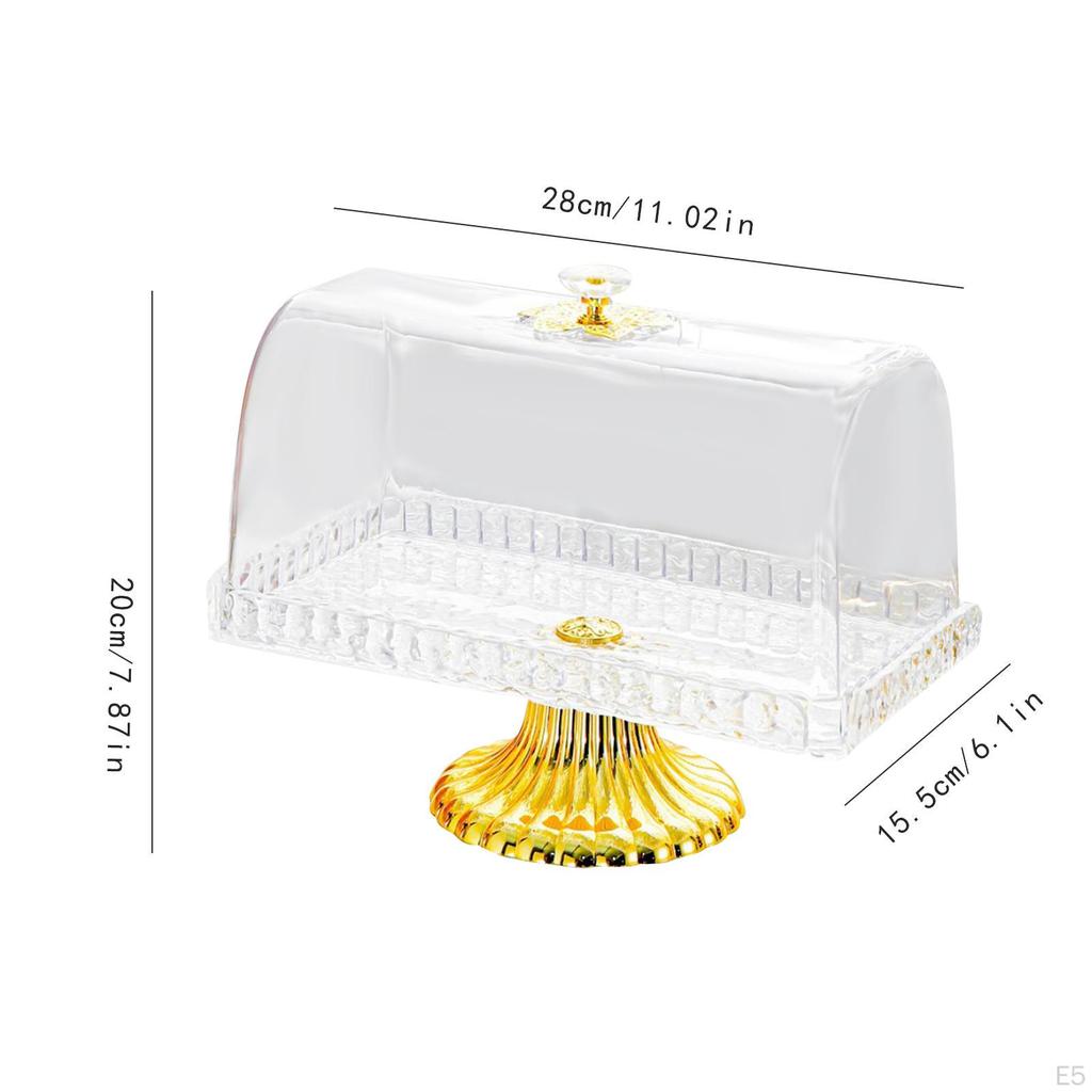 Подставка для торта с крышкой, поднос для демонстрации, многофункциональное блюдо для подачи блюд, тарелка на ножке для закусок