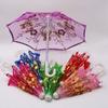 Mini Kids Gift Dolls Sunshade Embroidered Umbrellas New Lace Umbrella Doll Accessories