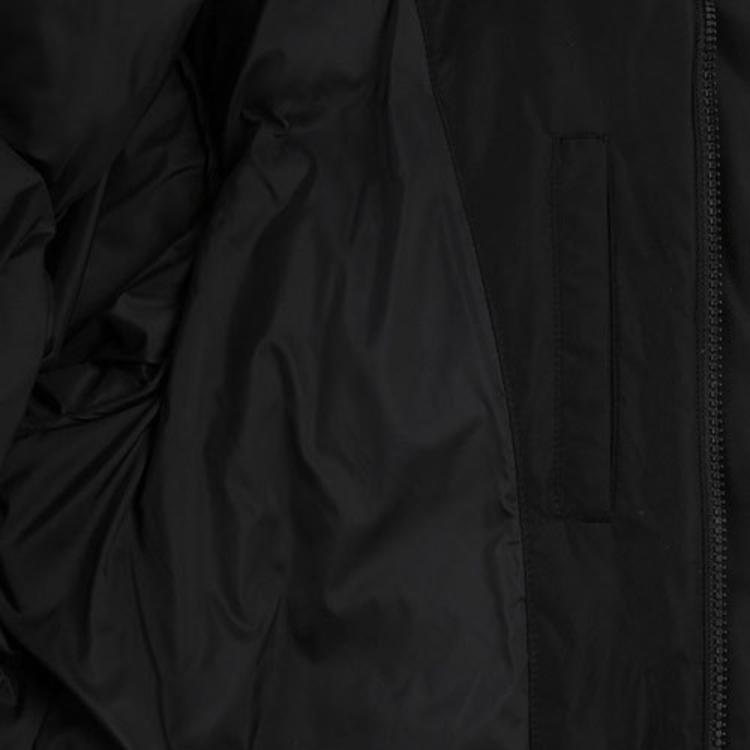 MLB New York Yankees Small Logo Hooded Mid-Length Down Jacket Winter Unisex outerwear Black 3ADJEC716-50BKS