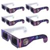 5Pcs Premium Eclipse Glasses AAS Approved Solar Eyeglasses CE and ISO Certified HD Filter Film Crisp Image Goggles Paper Eyewear
