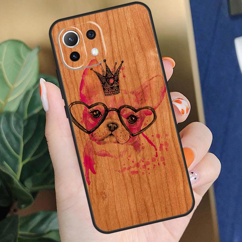 Чехол с изображением животных (Олень Лев Слон) из дерева для Xiaomi 15T 14T 13T Pro 14 15 Ultra 17 Pro Max POCO X7 F8 Pro X5 X6 F5 F6 F7 Чехол