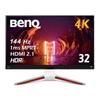 BenQ Япония BenQ MOBIUZ EX3210U игровой монитор Премиум автоматический (32 дюйма/4K/IPS/144 Гц/совместим с PS5/2.1-канальный динамик/микрофон в комплекте/Quantum