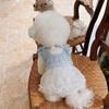 Pet Backless Dress Beautiful Dog Clothing Solid Color Maltese Suspender Small and Medium-sized Dog Princess Skirt