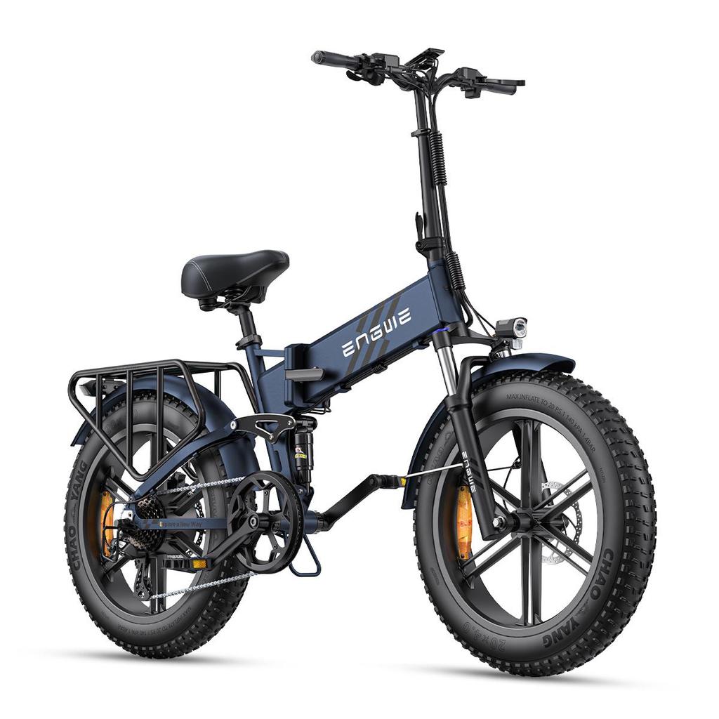 ENGWE ENGINE PRO 2.0 Folding Adult Aluminum Alloy Electric Bike 750W Motor 52V16Ah Battery 20 Inch All-Terrain Snow Tires E-Mountain Bike With TowSeat