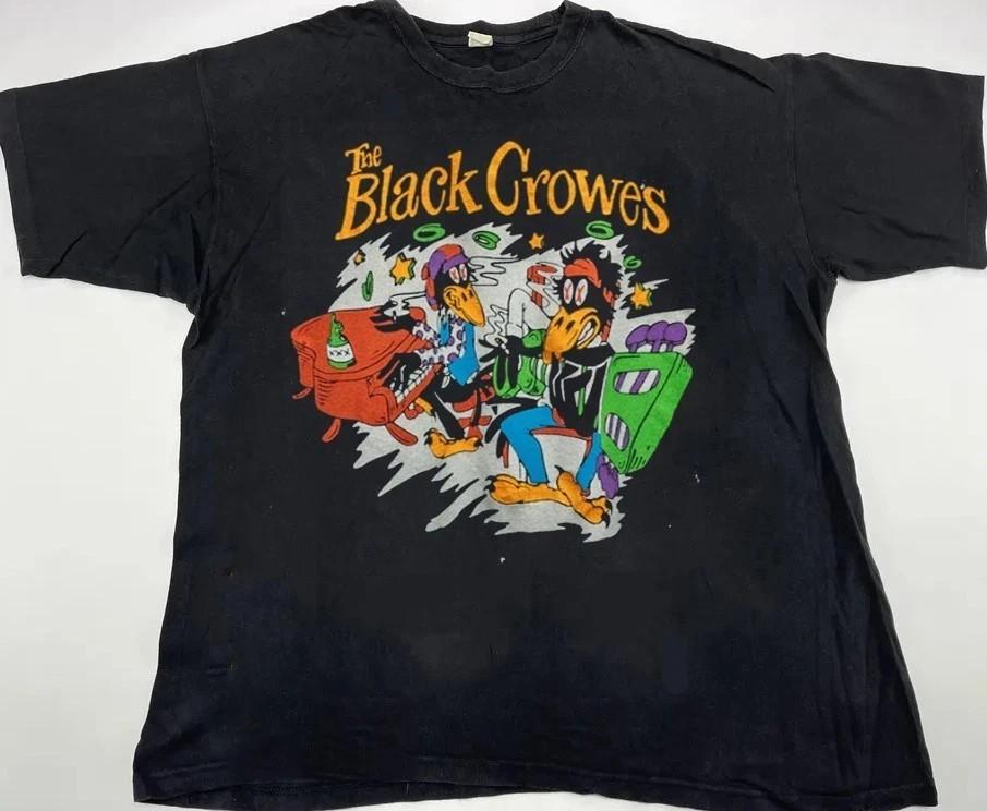 Классическая черная хлопковая футболка унисекс The Black Crowes Destroyed Tee