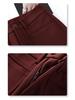 Women's Gray Wool Wide-Leg Trousers - 2024 New Autumn/Winter Tencel Straight-Leg Draping Suit Pants