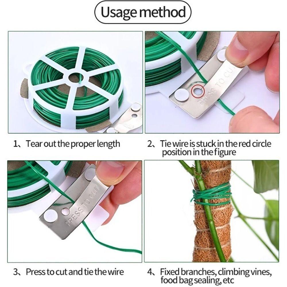 1Pcs Strapping Self-cutting Garden Twist Ties Plant Climbing Lines  For Flower Plant Vines
