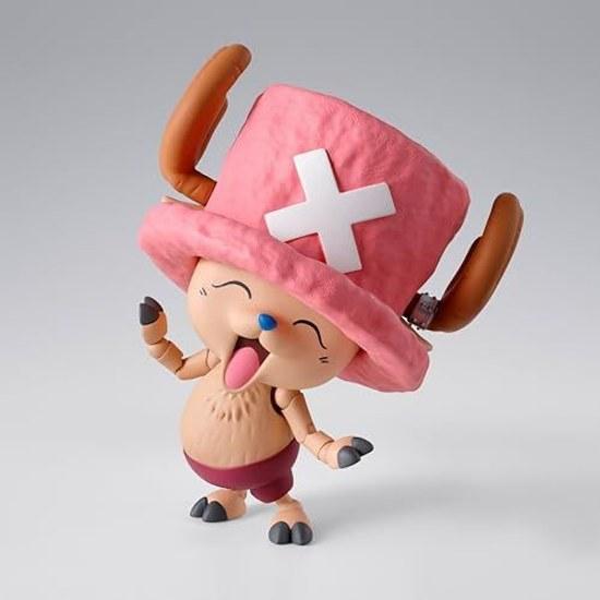 НАРОДЫ ТАМАШИИ SH. Figuarts ONE PIECE Тони Тони Тони - Остров Барабанов Приблизительно 75 мм ПВХ АБС Окрашенная Подвижная фигурка