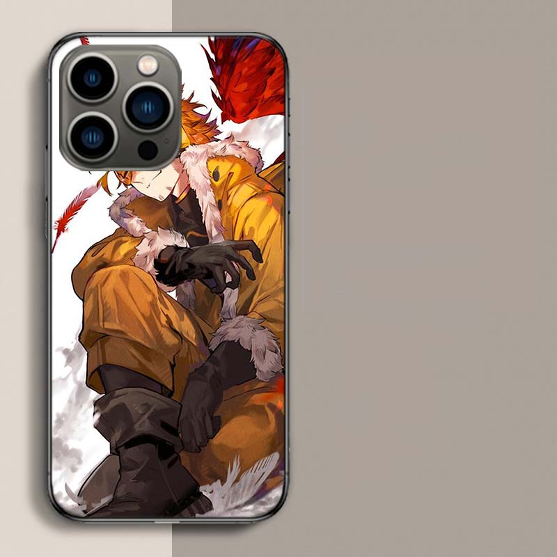 Аниме MHA Hawks BNHA Чехол для телефона для iPhone 17 Air 15 Pro 14 Plus 16 Pro Max 17E 16E 12 13 Mini 11 Чехол Милый Fundas
