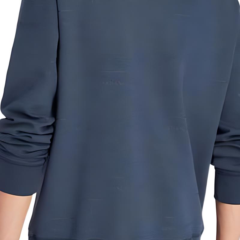 Armani Exchange Спортивная толстовка с круглым вырезом однотонная мужская Fw22 Темно-синий 6LZMAN-ZJCBZ-125CX
