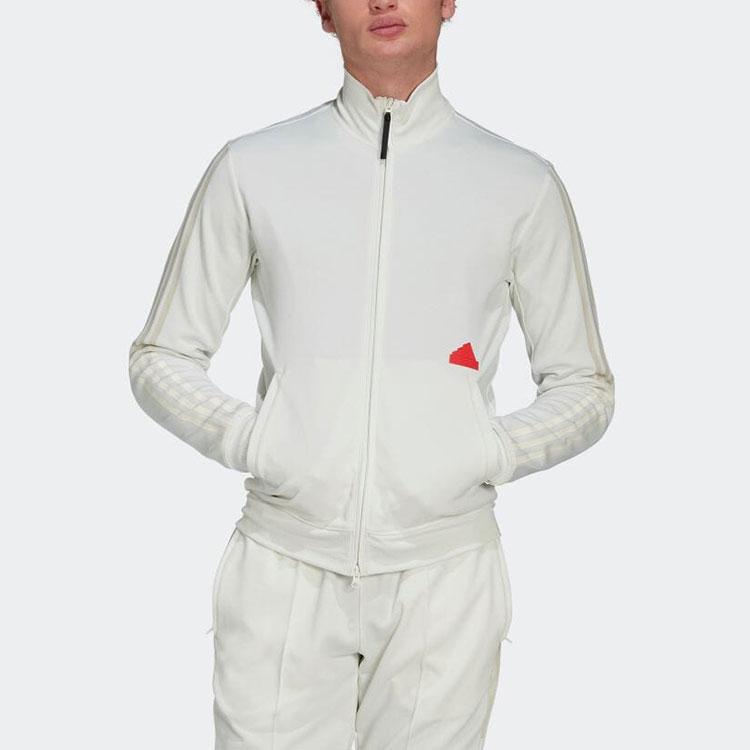 Adidas Jackets Men's White Stand Collar Moderate Other HG2071