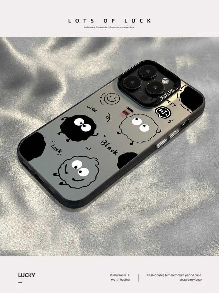 Funny smiley face small briquettes for apple 15promax mobile phone case advanced sense 14/13/12 all-inclusive 11 explosion