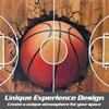 Basketball Rug for Bedroom,3'x5' Basketball Court Rugs with Non-Slip Backing, Sports Carpet for Game Room and Living Room Decor