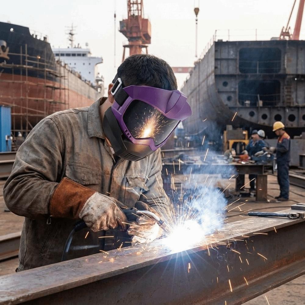 Anti Glare Welder Mask Ventilated Welding Helmet Welding Face Shield Metal Production