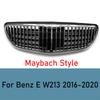 For Mercedes E-Class W213 2016-2020 Sport Front Grille Mesh Bumper Cover ABS Gloss Black AMG Style Exterior Tuning Accessories