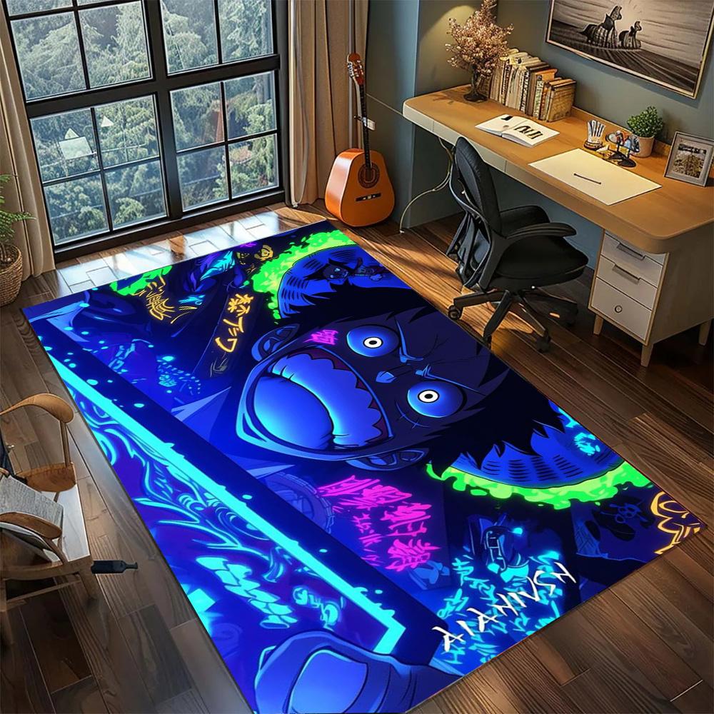 Luffy Non Slip Bedroom Ornament Carpet Rug, Washable Large Area Floor Mat Gamer Room Home.-TING