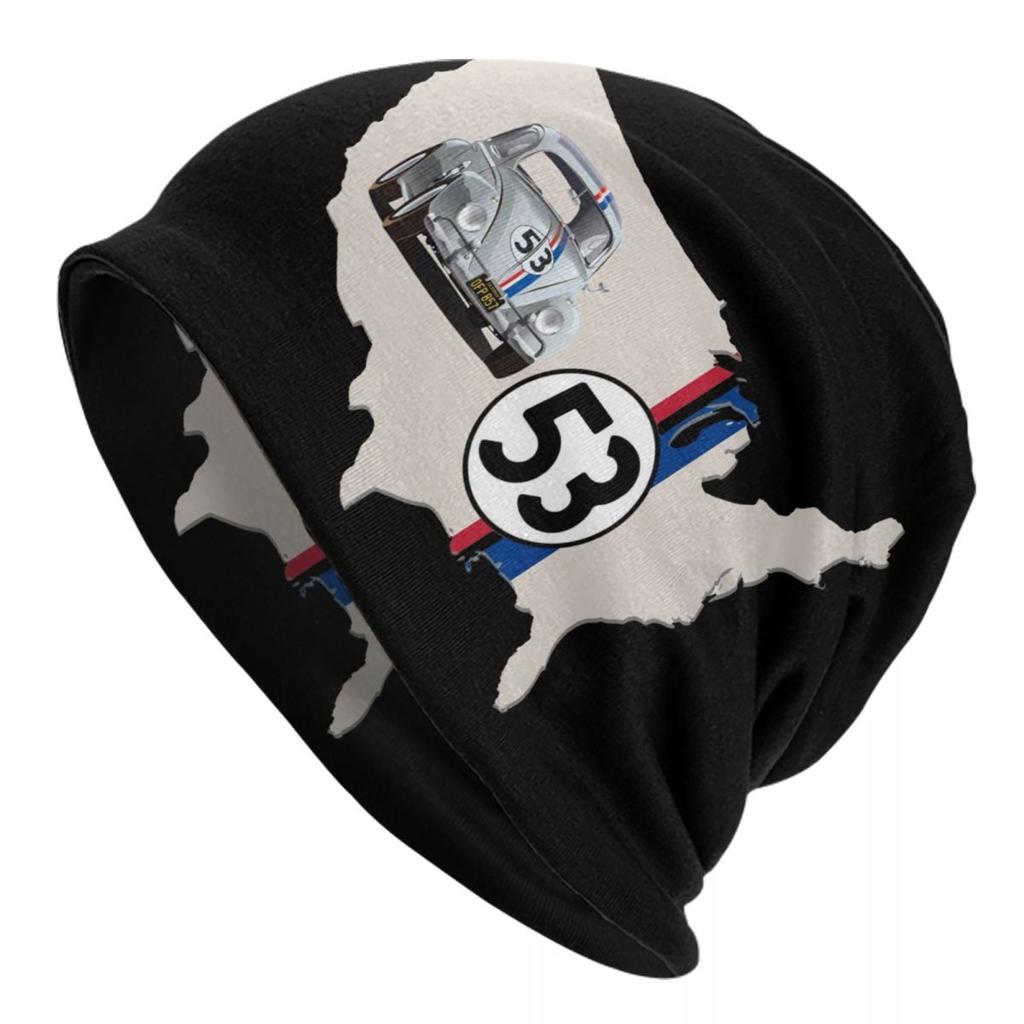 Классический гоночный автомобиль Herbie 53 Skullies шапки кепки крутые зимние теплые унисекс женские вязаные шапки для взрослых унисекс шапки с капюшоном