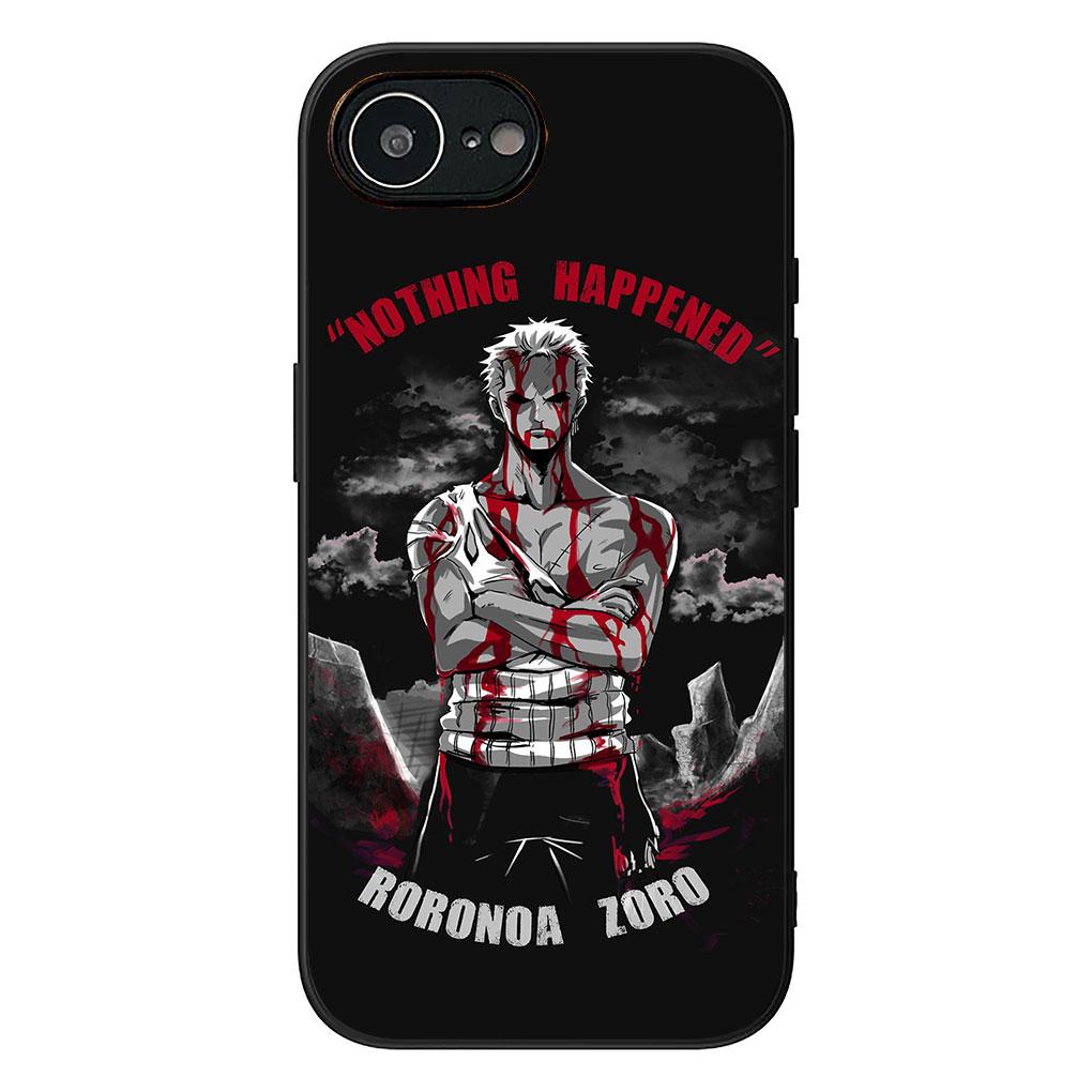Soft Phone Cover for Apple iPhone 17 16 14 15 Pro Max Plus 15+ 16E XR ProMax Air Case Roronoa Zoro One Luffy Pieces Casing