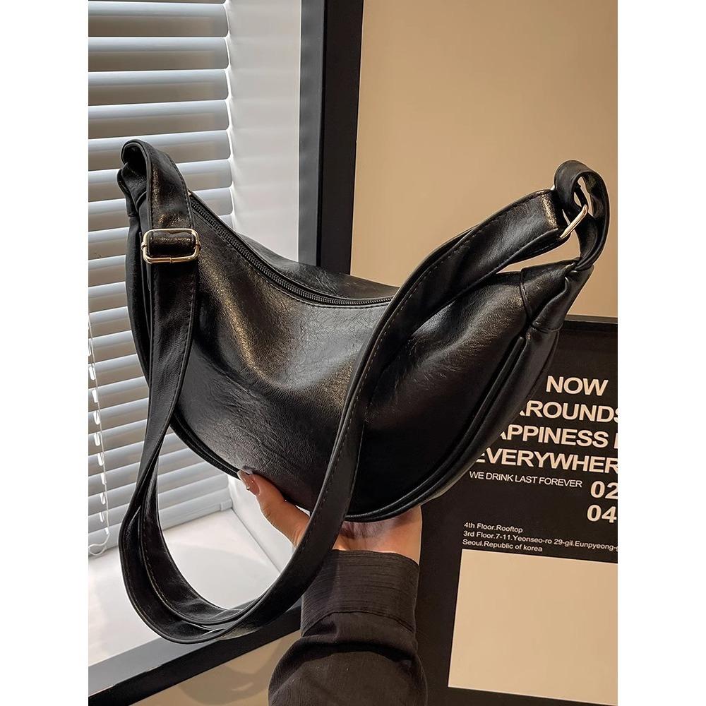 Сумка Женская сумка-мессенджер 2025 новая весна большая вместимость нишевый дизайн высококлассная ретро сумка-пельмень на плечо