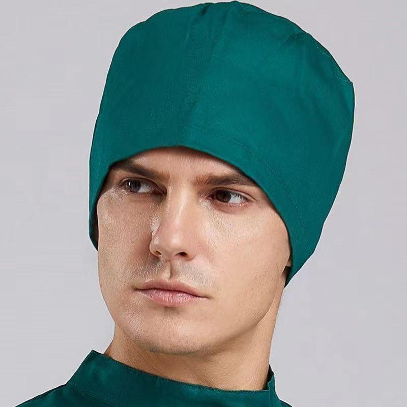 Унисекс хирургические шапочки-буффант для медицинских работников - Черный, Зеленый, Белый