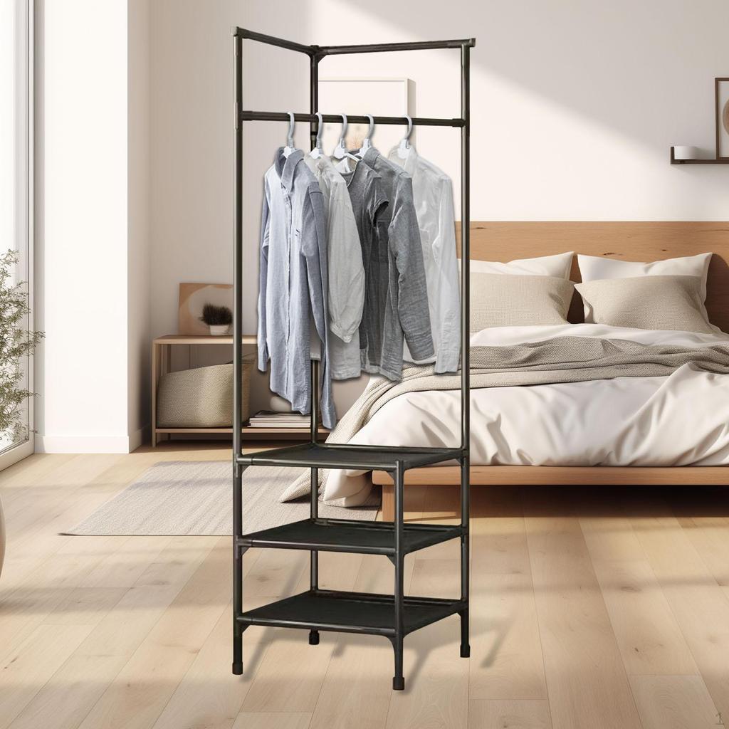 Coat Rack Clothes Garment Floor Bedroom Hanger Apartment Multifunctional Dorm Living Room