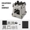 Lixada Camping Titanium Wood Stove Ultralight Folding Camp Stove with Alcohol Tray Portable Outdoor
