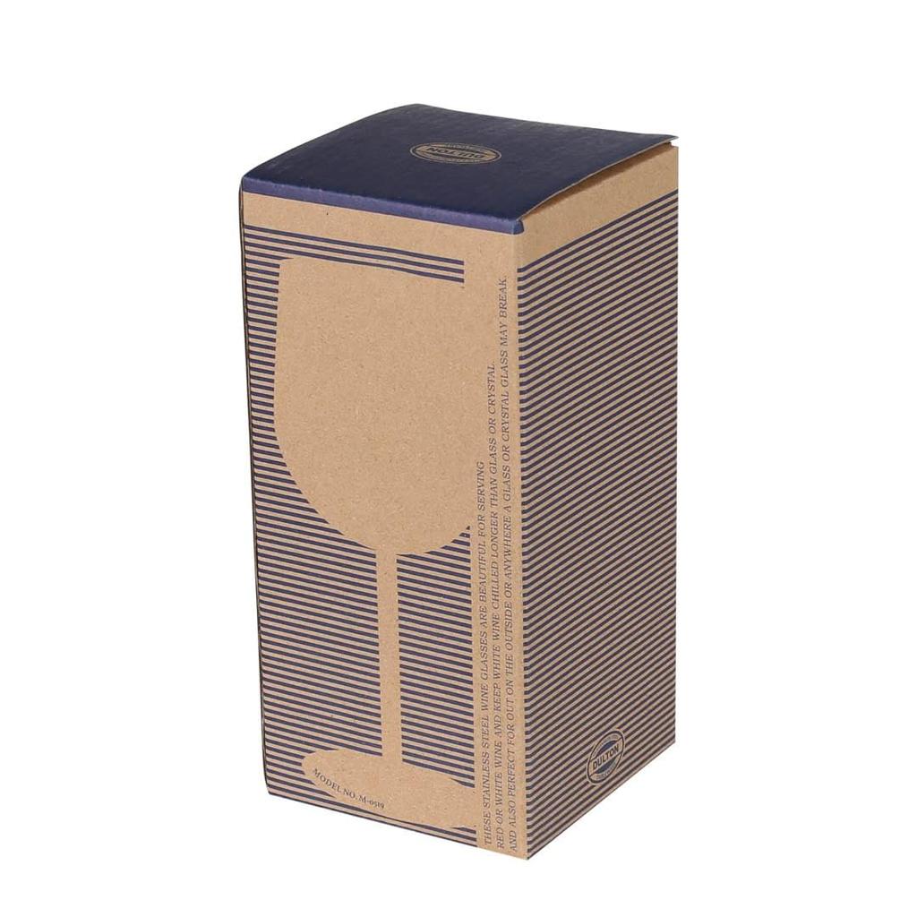 Dulton Wine Glass Stainless Steel Expressive Wine Glass That Is Not Bound by Time or Place Height 180mm 350ml 74mm Capacity M-0519ST