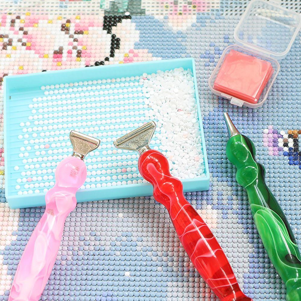 Алмазная ручка для рисования, ручка из смолы, ручка для алмазной живописи из смолы, точечная дрель, ручка, сменные головки для ручек из сплава