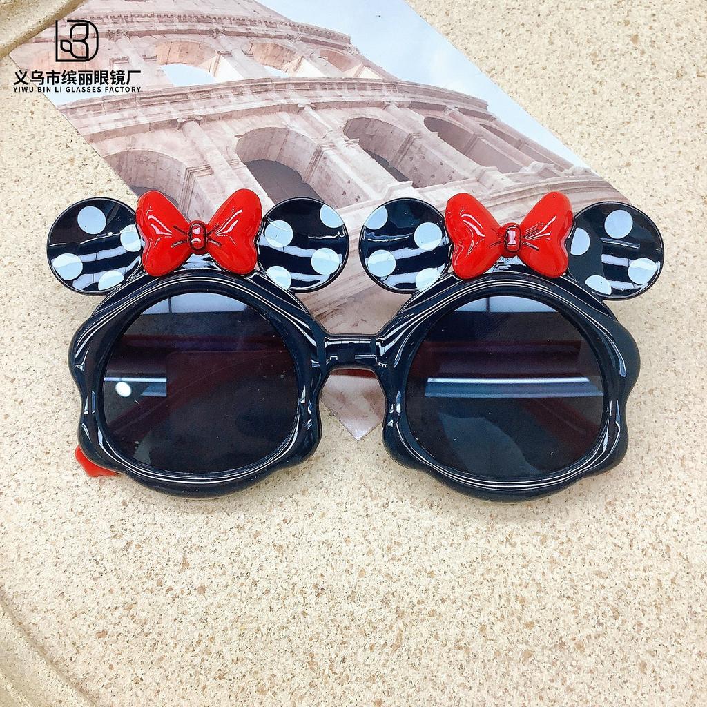 Модные детские очки с рисунком, солнцезащитный крем, защита от ультрафиолета, солнцезащитные очки для мальчиков и девочек, солнцезащитные очки-бантики