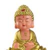 Shaking Head Buddha Miniature Car Dashboard Ornament Lifelike Buddhist Sculptures Toy Table Decoration for Home Office Decor