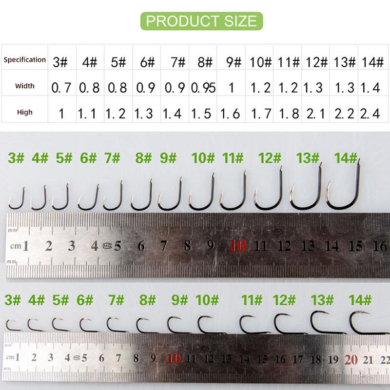 8 шт. наборы рыболовных крючков с колючими рыболовными крючками, высокопрочные крючки из вольфрамовой стали, рыболовные снасти