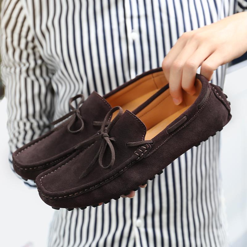 Fashion 2025New Hot Selling Men Casual Leather Loafers Fashion Elegant Business Genuine Leather Shoes Outdoor Anti Slip Walking Shoes