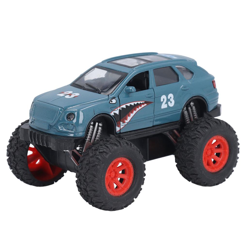 Pull Back Off Road Vehicle Toy for Boys Girls with Sound Light Alloy Openable Doors High Simulation Off Road Model Car