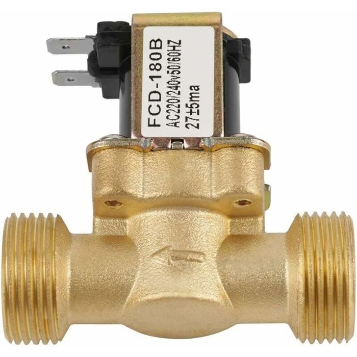 Électrovanne 2 voies G3/4 normalement fermée 220-240V laiton - FCD-180B
