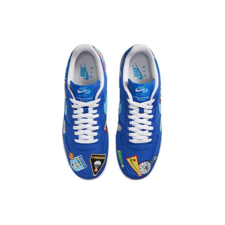 Nike Air Force 1 07 Patched Up - Мужские кроссовки Los Angeles Blue Racer-Blue University-Blue DX2304-400