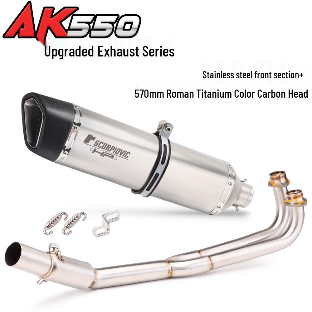 KYMCO AK550 Scorpion Carbon Fiber Exhaust Pipe for Modified Scooter