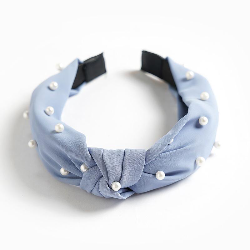 Autumn And Winter Wide-Brimmed Headband Fabric Knotted Corduroy Headband Women'S Japanese And Korean Face Wash Headgear Hair Accessories