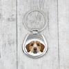 Basset Fauve De Bretagne, Fawn Brittany Basset - Geometric Keychain with a Photo and the Inscription Art-Dog