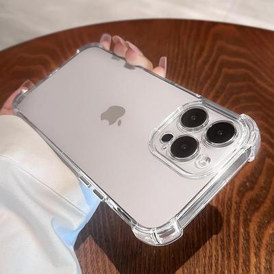 Роскошный прозрачный противоударный чехол для iPhone 16 15 14 13 12 11 Pro Max Plus, чехлы для телефонов, мягкий бампер, задняя крышка, аксессуары