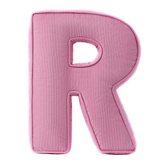 Розовая вельветовая подушка-буква от A до Z, английский алфавит, декоративная подушка для дивана, спальни, гостиной