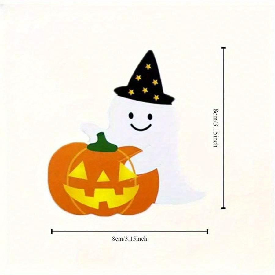 Cute & Pumpkin Design with Happy Halloween Text, Paper Party Supplies for DIY Crafts, Fall Autumn Christmas Party Decor