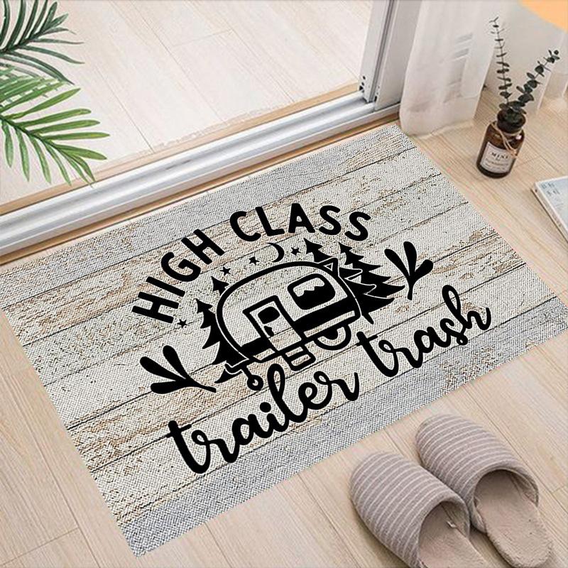 Cartoon Camping Floor Mat Entrance Welcome Doormats Kitchen Rug Home Decor Carpet Non-slip Area Rug Anti-slip Machine Washable
