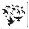 Наклейки с птицами на окнах, силуэты, защита стеклянных дверей и птицы