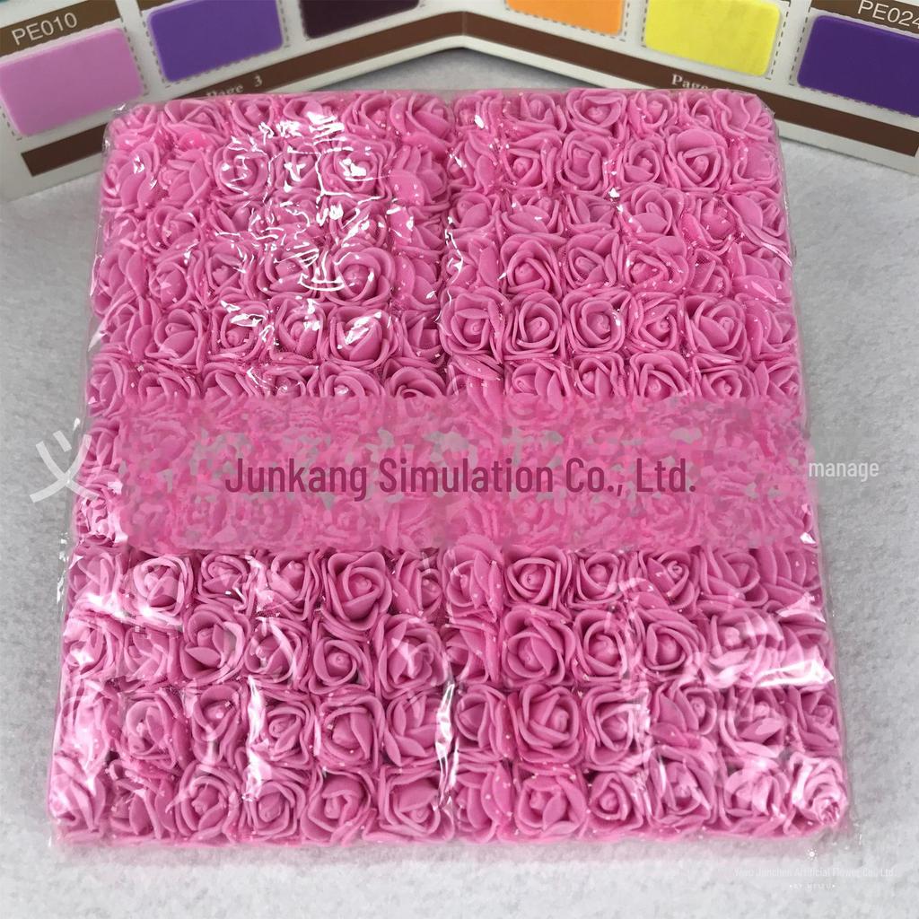 144 розы из пряжи 2,5 см своими руками - цветы из пенополиэтилена для свадебных и конфетных венков