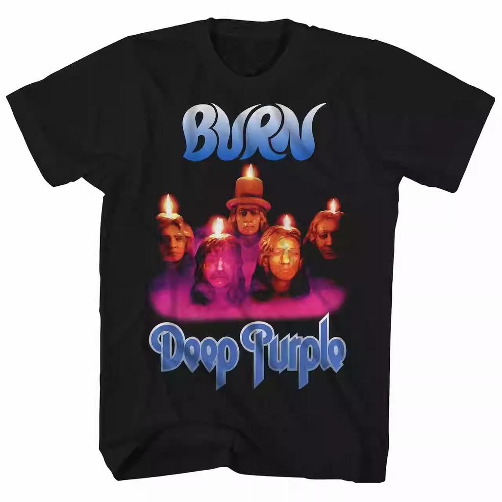 Футболка в стиле хард-рок с изображением группы Deep Purple, американское ретро, уличный стиль, модель 2026 года, бестселлер