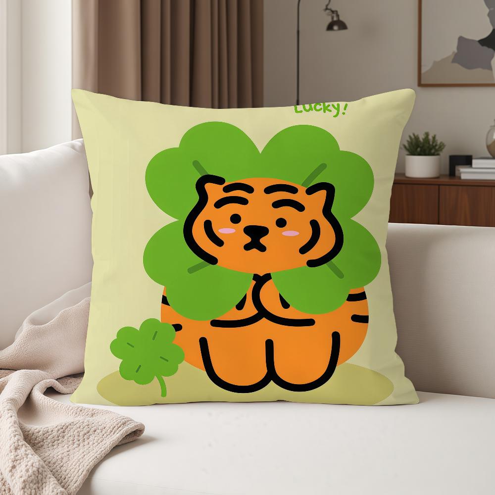 Brand Cartoon MMUZIK TTIGER Pillow Case Suitable For Bedrooms Living Rooms Cars Home Decoration