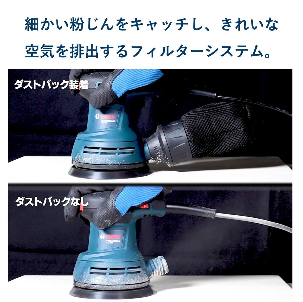 Bosch Professional GEX125 Random Action Low Dust Electronically Variable Quiet Car Car Wash Dust Woodworking Double Action Sander Dust-Collecting