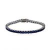 4mm Iced Out Single Row Colorful CZ Tennis Bracelet Brass Rhodium Plated Fashion Jewelry for Women Gift