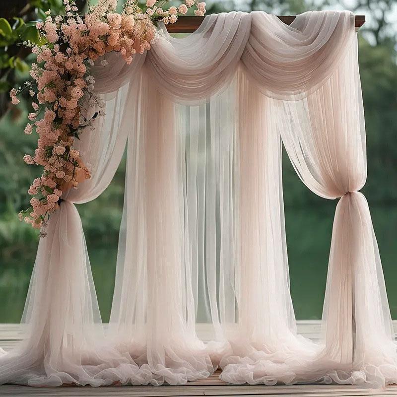 10/50 шт. 75x200 см Белый Свадебный Тюль Банты на Стулья baby shower Вечеринка Свадебная Композиция Арка Декор Садовая Вечеринка Украшение Лестницы