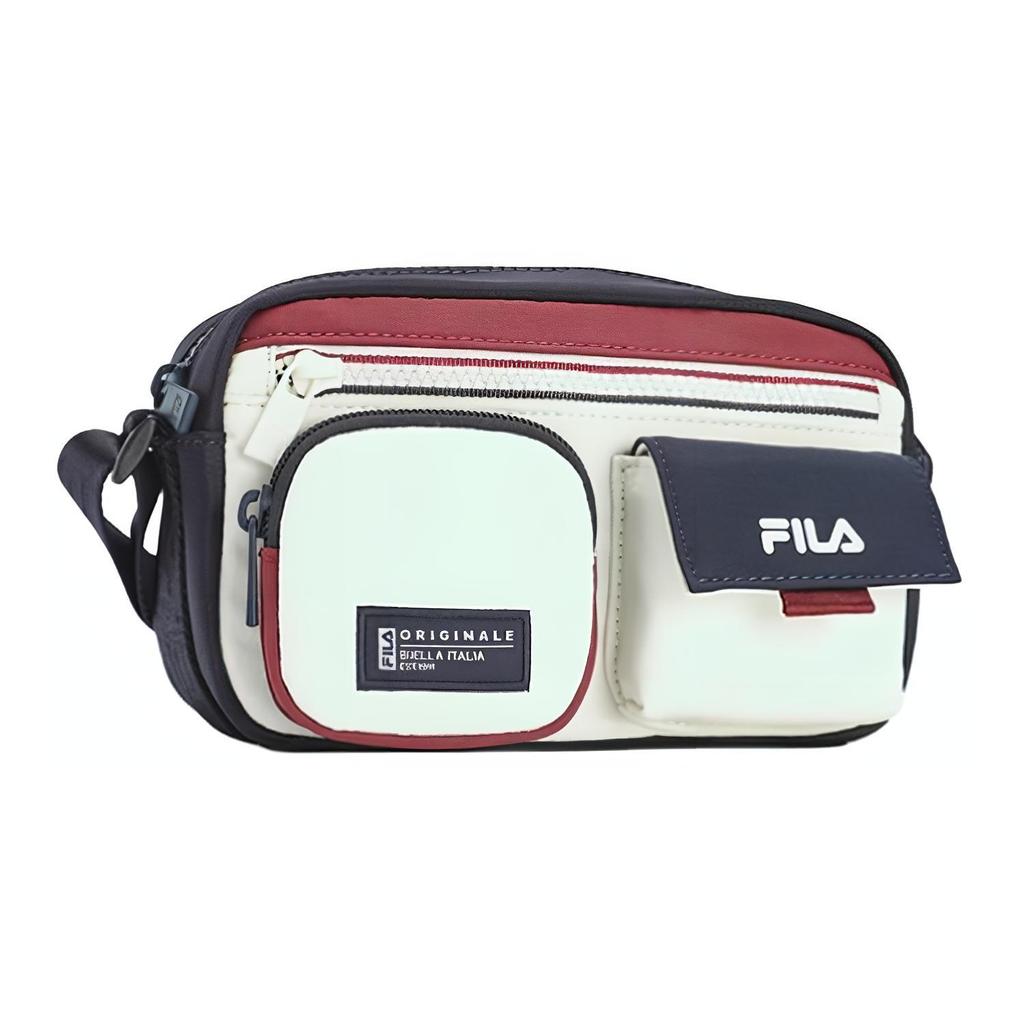 New FILA Fabric Shoulder Bag, Crossbody Bag Extra Small Women's Pear Blossom White F13W449165F-IV